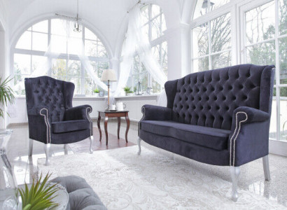 Classic Chesterfield Sofa Set 3+1+1 Seater Sofa Couch Upholstered Velvet New